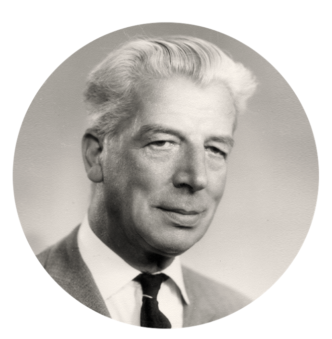 Retrato de van Well, fundador da SPAR