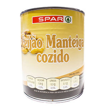 Picture of Feijão SPAR Manteiga Cozido Lata 820gr