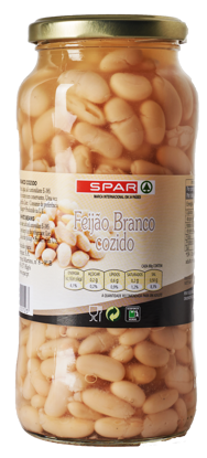 Picture of Feijão SPAR Branco Cozido Frasco 540gr