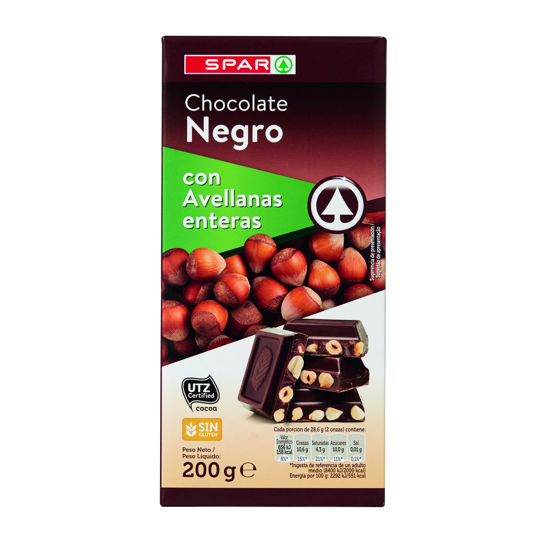 Picture of Chocolate SPAR Negro C/ Avelã 200gr